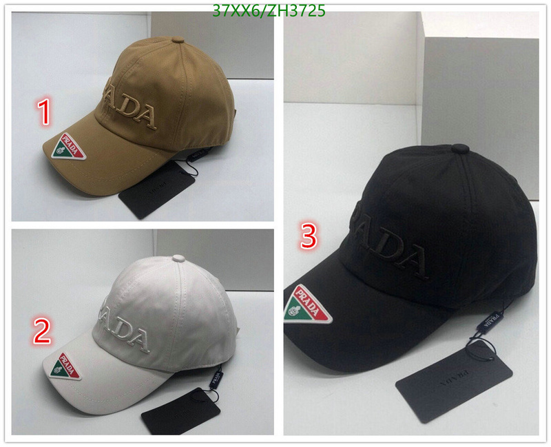 Cap -(Hat)-Prada, Code: ZH3725,$: 37USD