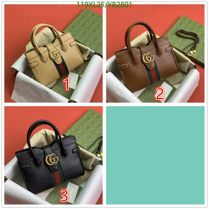 Gucci Bag-(4A)-Diagonal-,Code: YB2801,$: 119USD