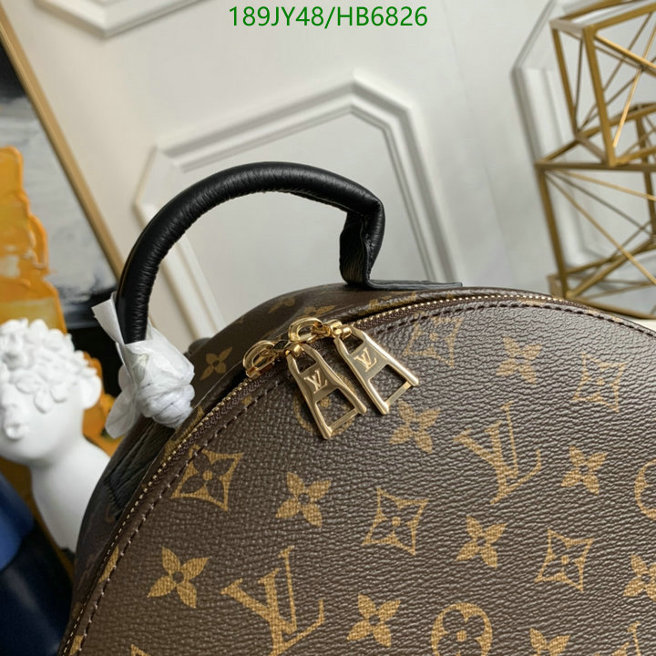 LV Bags-(Mirror)-Backpack-,Code: HB6826,$: 189USD