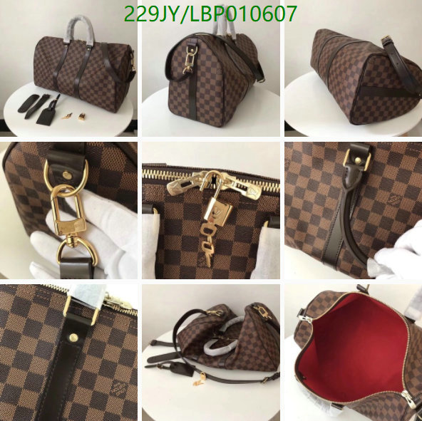 LV Bags-(Mirror)-Keepall BandouliRe 45-50-,Code: LBP010607,