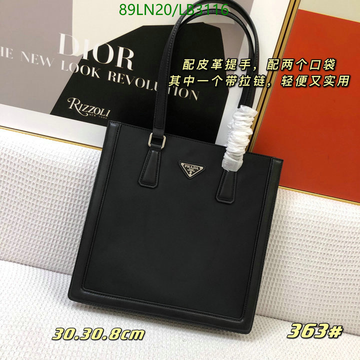 Prada Bag-(4A)-Handbag-,Code: LB3116,$: 89USD