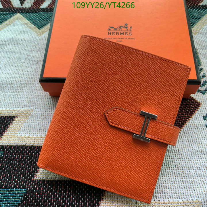 Hermes Bag-(Mirror)-Wallet-,Code: YT4266,$: 109USD