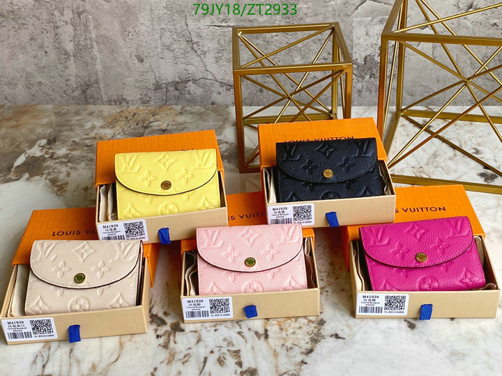 LV Bags-(Mirror)-Wallet-,Code: ZT2933,$: 79USD