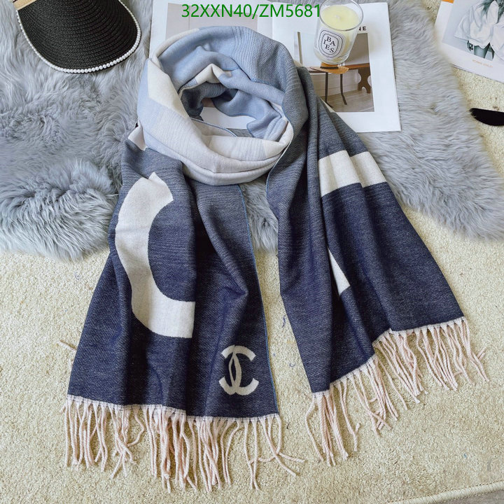 Scarf-Chanel, Code: ZM5681,$: 32USD