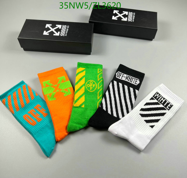 Sock-Off-White, Code: ZL3620,$: 35USD