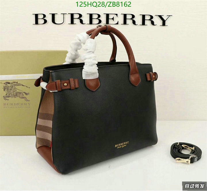 Burberry Bag-(4A)-Handbag-,Code: ZB8162,$: 125USD