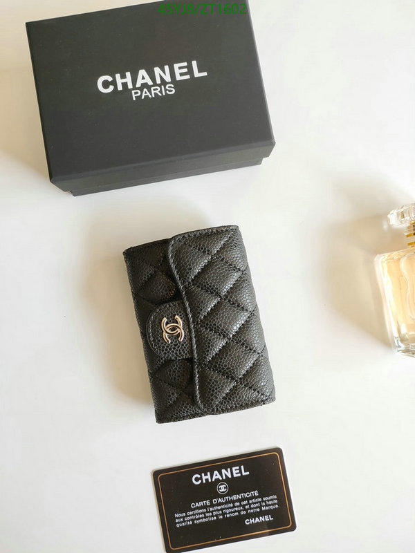 Chanel Bags ( 4A )-Wallet-,Code: ZT1602,$: 45USD