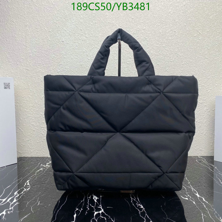Prada Bag-(Mirror)-Handbag-,Code: YB3481,$: 189USD