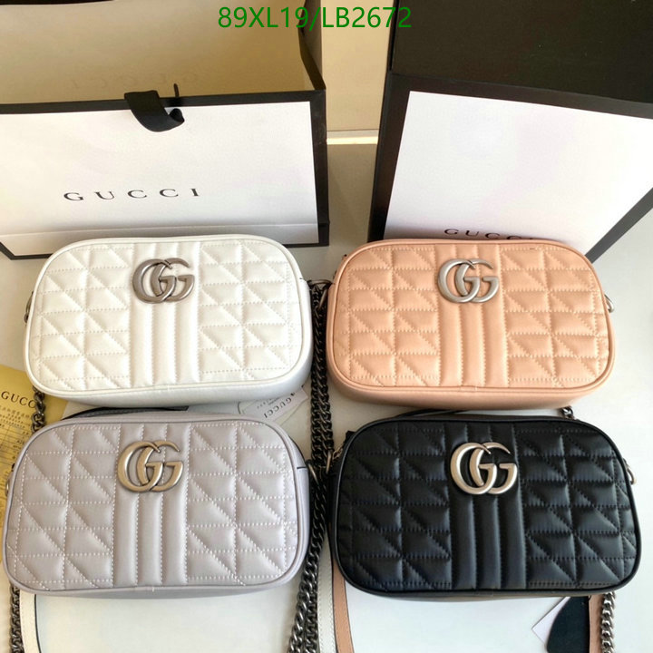 Gucci Bag-(4A)-Marmont,Code: LB2672,$: 89USD