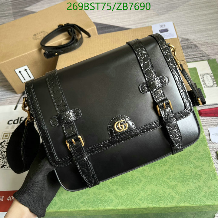 Gucci Bag-(Mirror)-Diagonal-,Code: ZB7690,$: 269USD