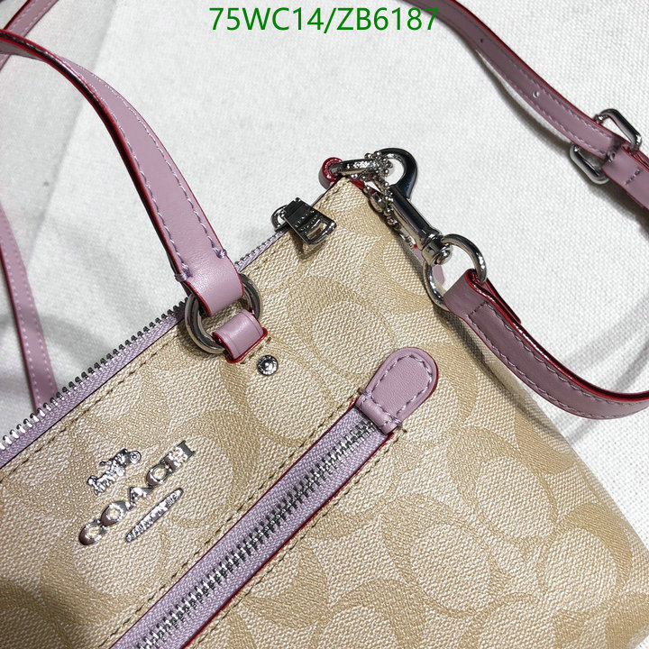 Coach Bag-(4A)-Handbag-,Code: ZB6187,$: 75USD