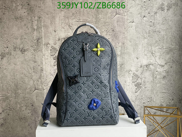 LV Bags-(Mirror)-Backpack-,Code: ZB6686,$: 359USD
