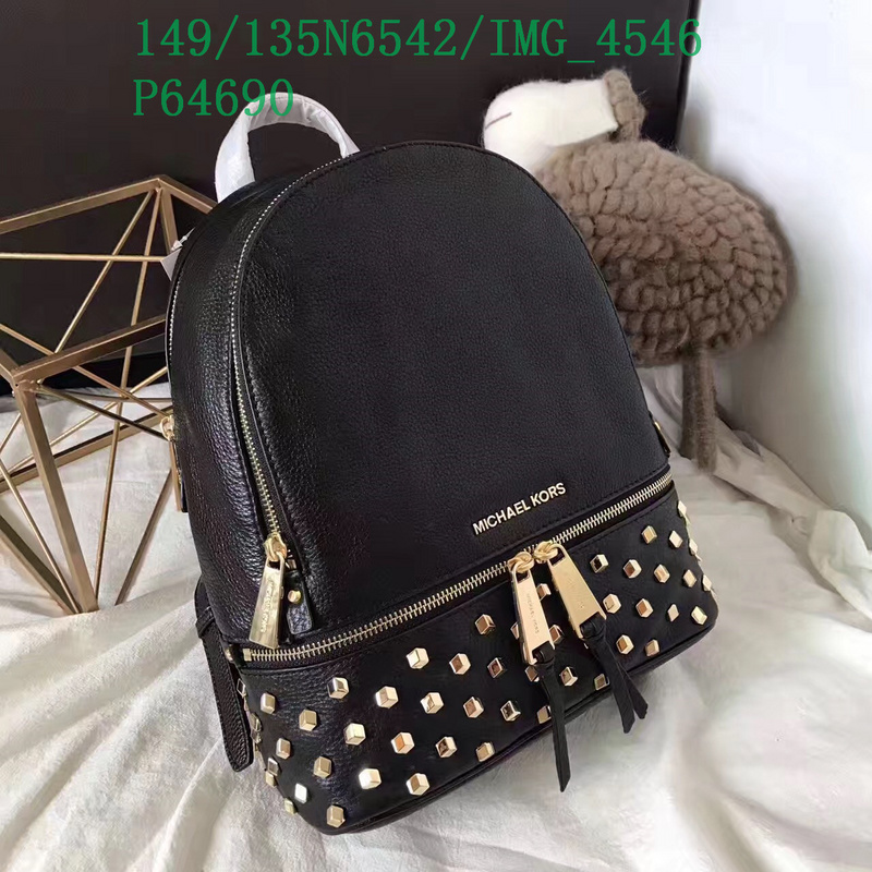 Michael Kors Bag-(Mirror)-Backpack-,Code: MSB122343,$: 149USD