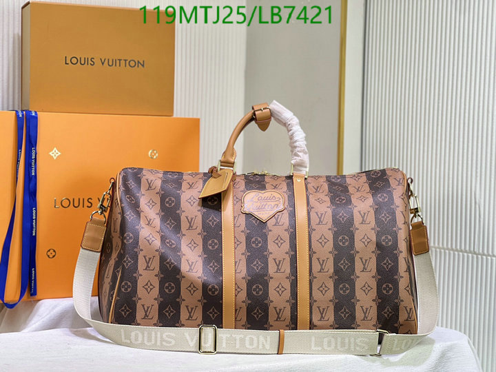 LV Bags-(4A)-Keepall BandouliRe 45-50-,Code: LB7421,$: 119USD