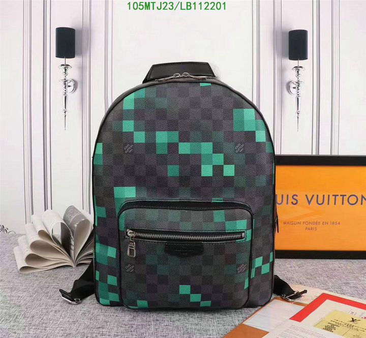 LV Bags-(4A)-Backpack-,Code: LB112201,$:105USD