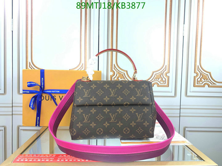 LV Bags-(4A)-Handbag Collection-,Code: KB3877,$: 89USD