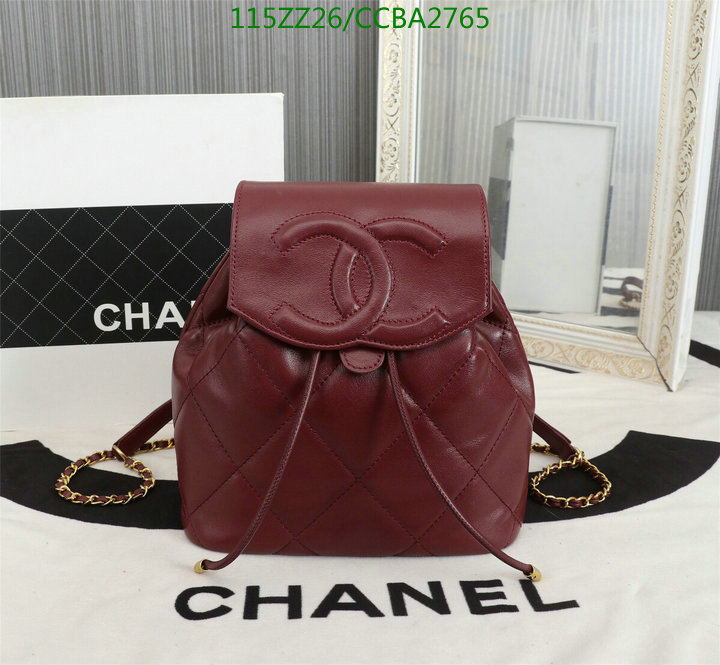 Chanel Bags ( 4A )-Backpack-,Code: CCBA2765,$: 115USD