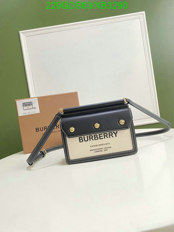 Burberry Bag-(Mirror)-Diagonal-,Code: XB3290,$: 229USD