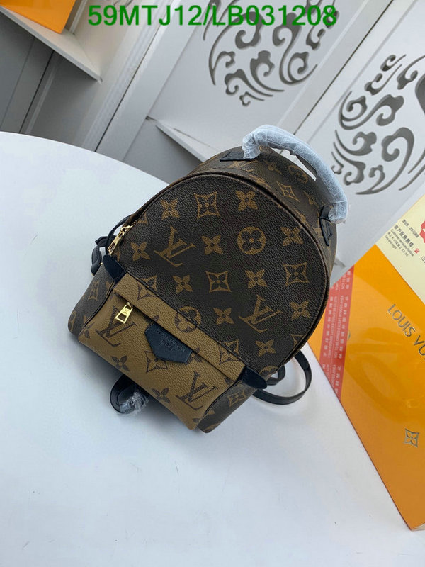 LV Bags-(4A)-Backpack-,Code: LB031208,$: 59USD