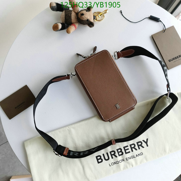 Burberry Bag-(Mirror)-Diagonal-,Code: YB1905,$: 125USD