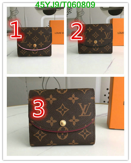 LV Bags-(4A)-Wallet-,Code: T060809,$: 45USD