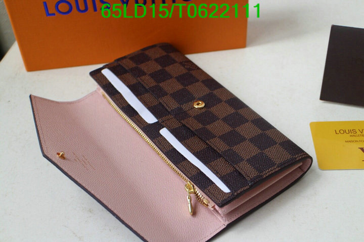 LV Bags-(Mirror)-Wallet-,Code: T0622111,$: 65USD