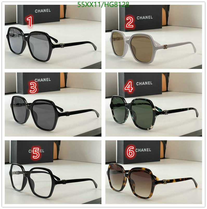 Glasses-Chanel,Code: HG8128,$: 55USD