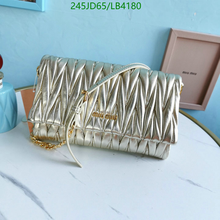 Miu Miu Bag-(Mirror)-Diagonal-,Code: LB4180,$: 245USD