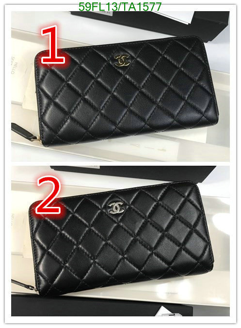 Chanel Bags ( 4A )-Wallet-,Code: TA1577,$: 59USD