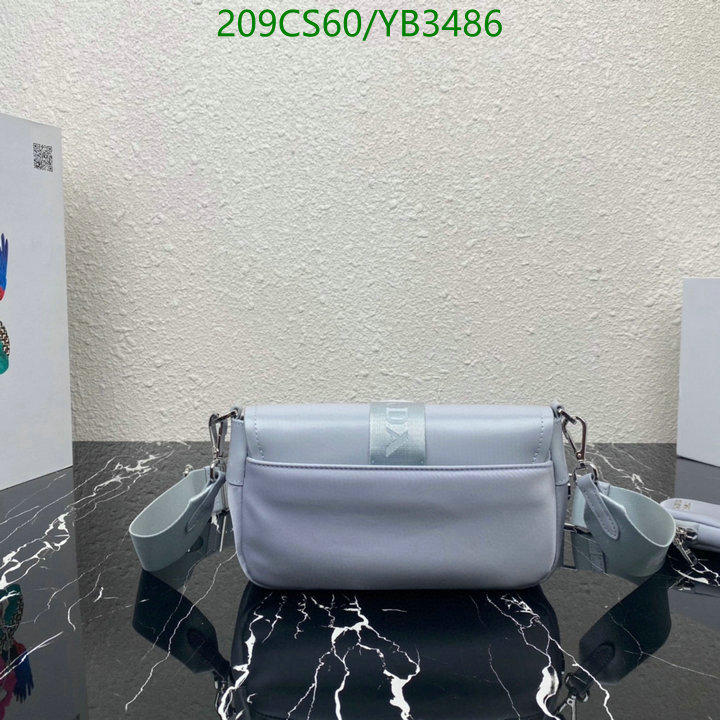 Prada Bag-(Mirror)-Diagonal-,Code: YB3486,$: 209USD