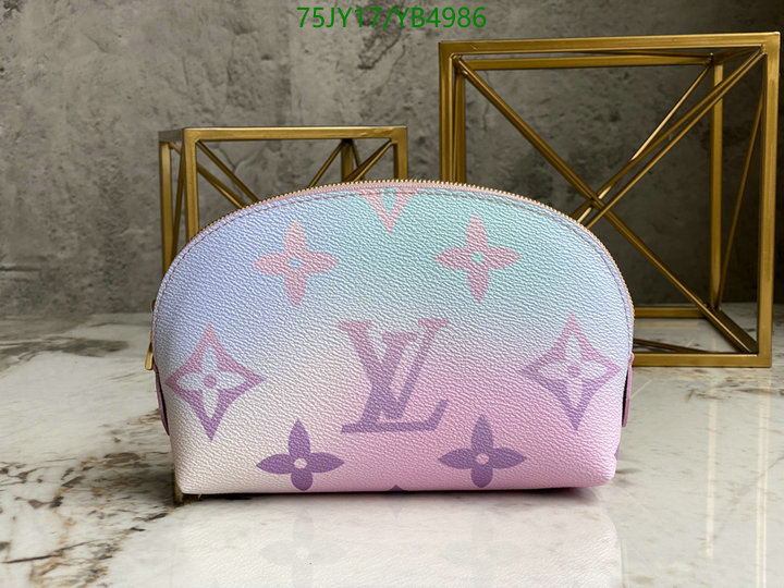 LV Bags-(Mirror)-Vanity Bag-,Code: YB4986,$: 75USD