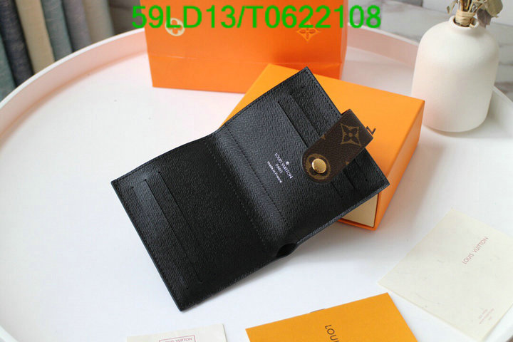 LV Bags-(Mirror)-Wallet-,Code: T0622108,$: 59USD