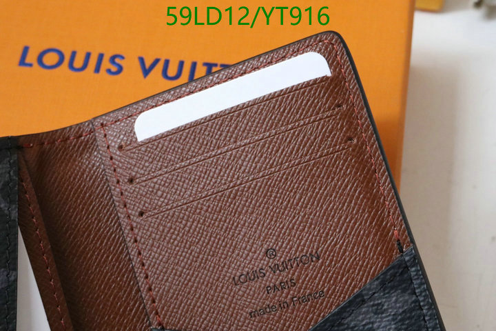 LV Bags-(Mirror)-Wallet-,Code: YT916,$: 59USD
