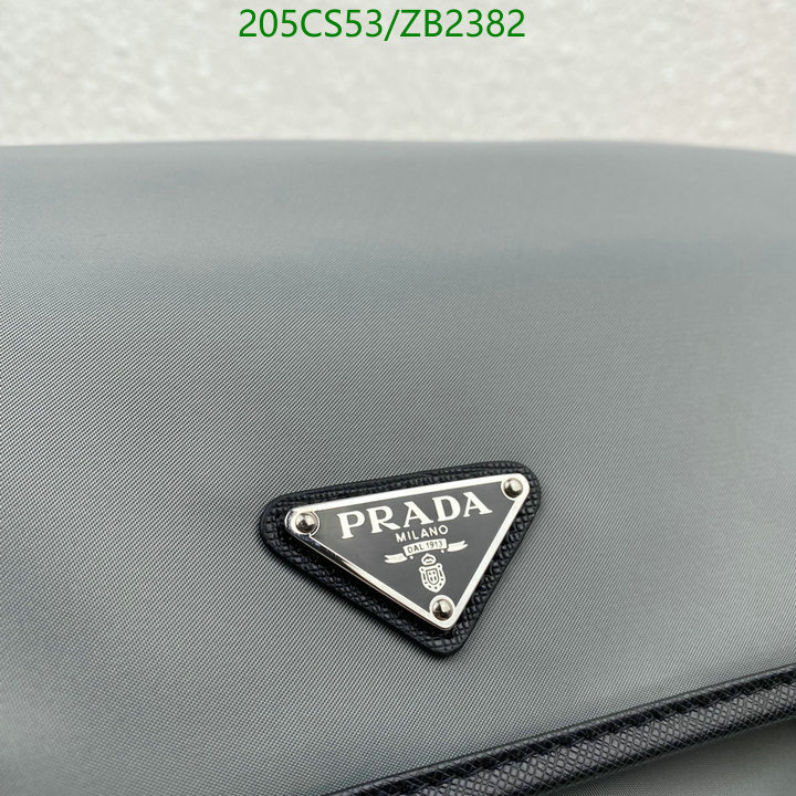 Prada Bag-(Mirror)-Diagonal-,Code: ZB2382,$: 205USD