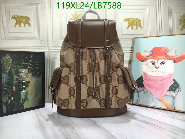 Gucci Bag-(4A)-Backpack-,Code: LB7588,$: 119USD