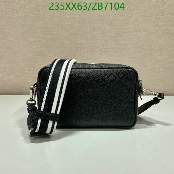 Prada Bag-(Mirror)-Diagonal-,Code: ZB7104,$: 235USD