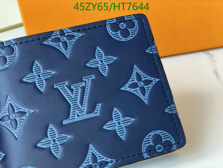 LV Bags-(4A)-Wallet-,Code: HT7644,$: 45USD