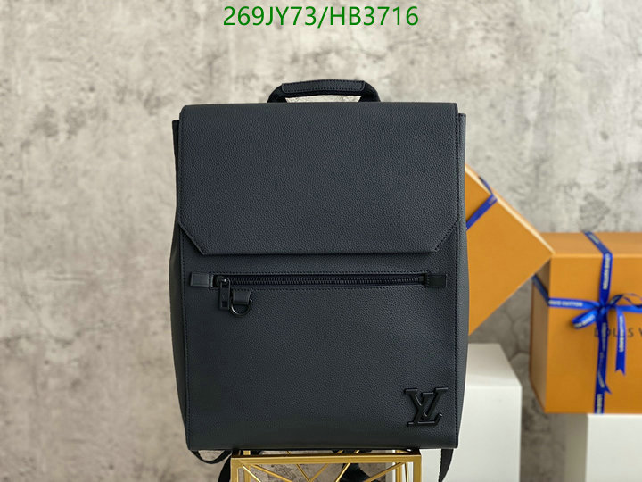 LV Bags-(Mirror)-Backpack-,Code: HB3716,$: 269USD