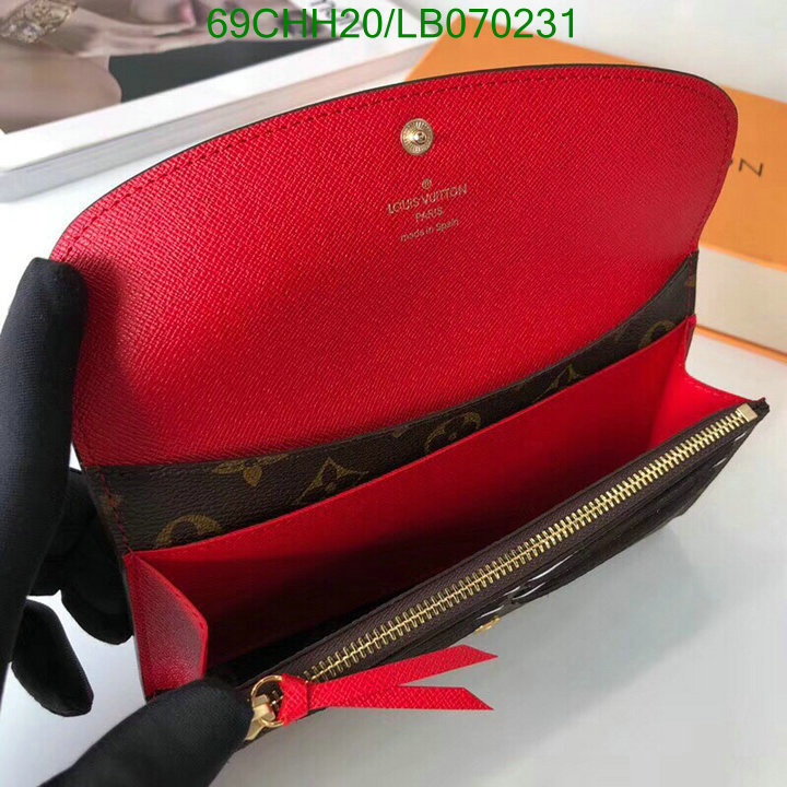 LV Bags-(Mirror)-Wallet-,Code: LB070231,$: 69USD