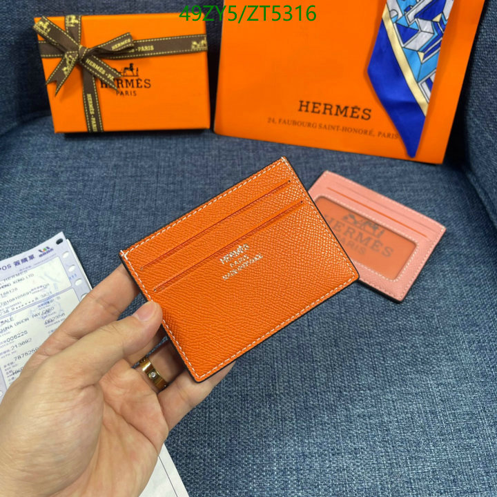 Hermes Bag-(4A)-Wallet-,Code: ZT5316,$: 49USD