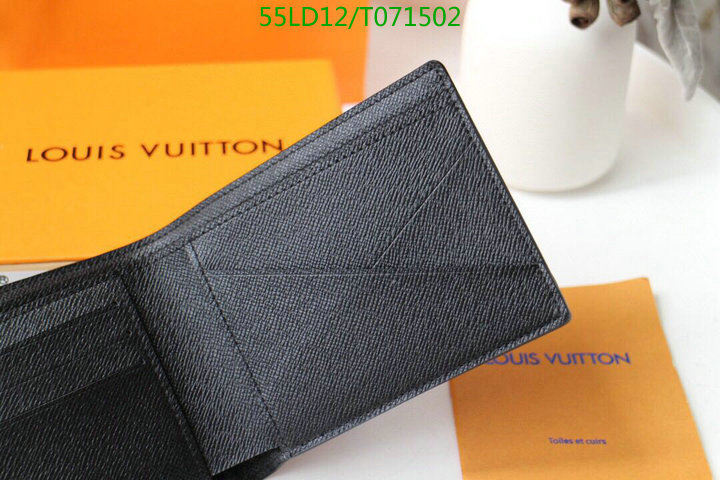 LV Bags-(Mirror)-Wallet-,Code: T071502,$: 55USD