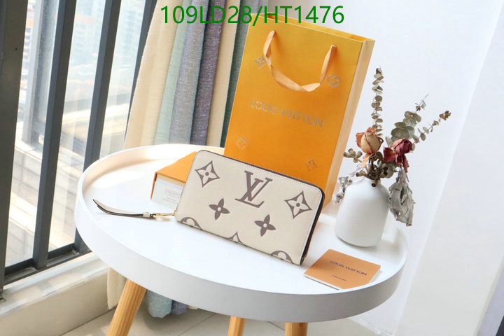 LV Bags-(Mirror)-Wallet-,Code: HT1476,$: 109USD