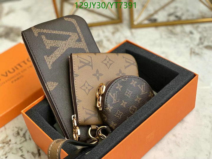 LV Bags-(Mirror)-Wallet-,Code: YT7391,$: 129USD