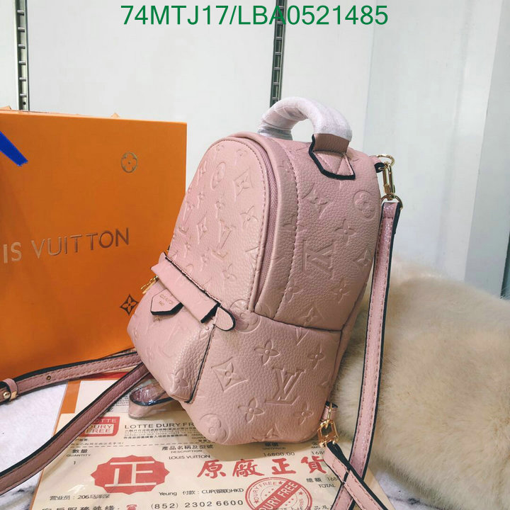 LV Bags-(4A)-Backpack-,Code:LBA0521485,$: 74USD