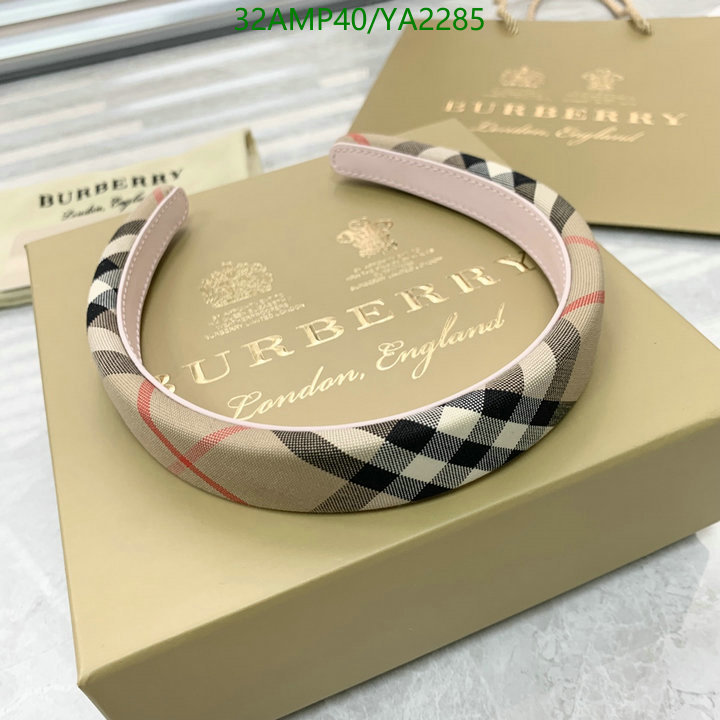 Headband-Burberry, Code: YA2285,$: 32USD