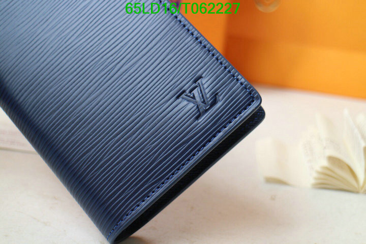 LV Bags-(Mirror)-Wallet-,Code: T062227,$: 65USD