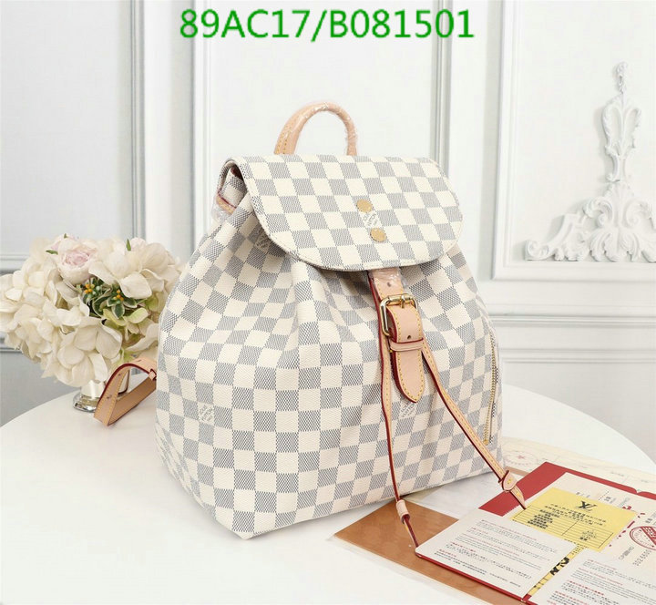 LV Bags-(4A)-Backpack-,Code: LB081501,