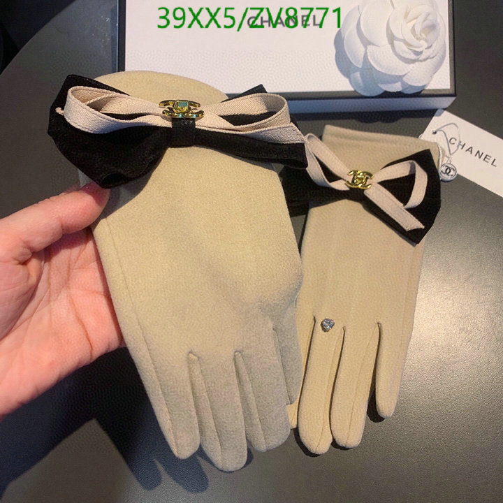 Gloves-Chanel, Code: ZV8771,$: 39USD