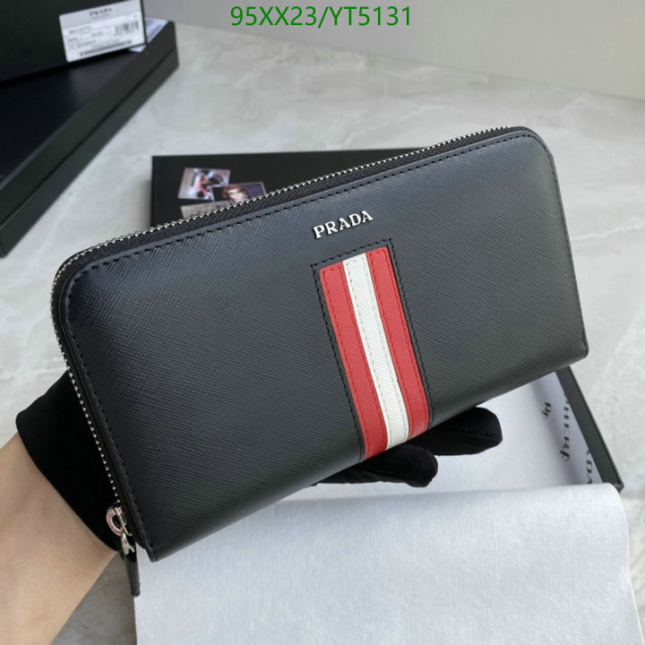 Prada Bag-(Mirror)-Wallet-,Code: YT5131,$: 95USD