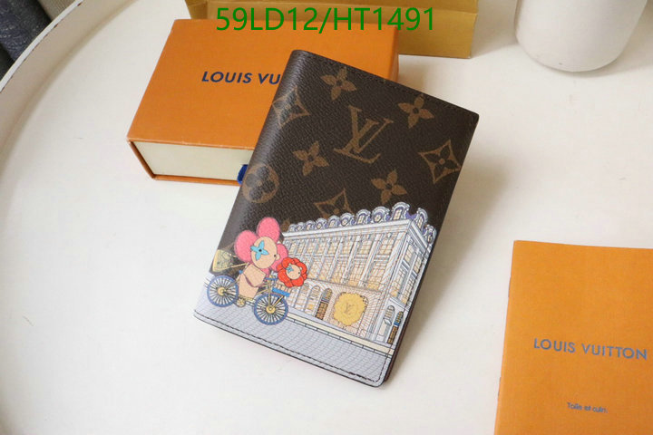 LV Bags-(Mirror)-Wallet-,Code: HT1491,$: 59USD